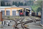 Ganz ungewohnt Fahrdrahtlos in Feldkirch. 2068 ?20-3 in der Mittagspause. (09.04.2016)