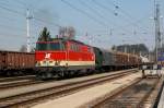 BB 2143 042-6 mit Gterzug, Schwarzenau, 17.04.2003  