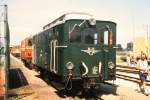 BB 2093.01 wrend der Feierlichkeiten  100 Jahre Schmalspurbahnen in sterreich  vom 11. bis 15. August 1989 im Bf. Obergrafendorf. (Diascan)