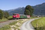 SLB Vs 72 am 30. August 2015 mit Regionalzug bei Fürth-Kaprun.