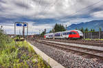 5022 026-6  Rosental  fährt als S4 4825 (Villach Hbf - Hermagor) aus dem Bahnhof Fürnitz aus.
Aufgenommen am 4.6.2017.