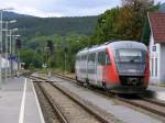 5022 036-5 in Bad Fischau am 30.7.2010.
Aufgrund von Bauarbeiten war die Strecke Bad-Fischau - Wr. Neustadt geperrt.