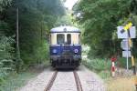 5042.14 am 15.September 2013 als Nebenfahrt 17747 von Liesing nach Waldmhle beim Km 3,9 der Kaltenleutgebner Bahn.