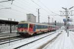 BB 5047 019-4 + 5047 013-7 mit E 6613 (von Hainfeld), St. Plten Hbf., 27.12.2005
