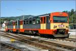 Ein VT 70 der GKB steht abfahrbereit im Bahnhof Kflach.