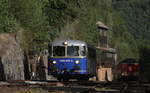 Ein ausgedienter Postwagen steht den Gästen der Erzberg-Bahn offen um mehr über die Geschichte rund um den Berg und seine Bahn erfahren zu können.