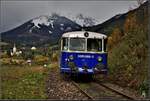 Der Anschein eines talwärts fahrenden Zuges soll diese Aufnahme vermitteln, die Triebwagen 5081.565 zwischen Präbichl und Vordernberg am 07.10.2017 zeigt.
!!! Fotofahrt - stehendes Tfz !!!