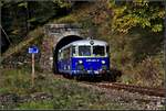 Hier der 5081.564 in einem sonnigen Moment bei der Ausfahrt aus dem Plattentunnel am 07.10.2017.