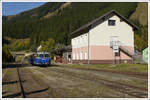 5081.563 und 562 bei der Retourfahrt von Erzberg nach Vordernberg am 13.10.2019 beim Halt in Präbichl.