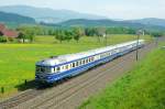 5145.14 + 5145.01  Blauer Blitz  auf dem Weg nach Sden kurz vor Knittelfeld. St. Margarethen 21.05.2009