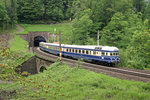 5145.11+5042.14 als Sdz.bei der Ausfahrt aus dem Weberkogel-Tunnel am Wolfsbergkogel auf der Fahrt zum Nostalgiefest nach Mürzzuschlag am 12.6.16