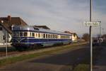 Hier ist der Triebwagen 5145.11 in Alberndorf zu sehen.