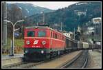 1010 010 mit Güterzug in Bruck/Mur am 16.01.1998.