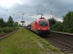 Die 1016 002-6 fhrt am 7.7.07 durch Barnten in Richtung Seelze.