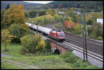 Am 26.10.2023 war auch der ÖBB Taurus 1016 001 auf der KBS 800 unterwegs.