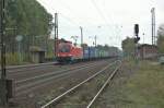 1016 026 mit Containern am 18.10.2008 durch Radbruch