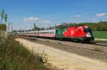 1016 025 (EM - Portugal) mit IC 2083 bei Althegnenberg (19.04.2009)