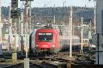 1016 018-2 bei der Einfahrt in Salzburg 16.1.2011