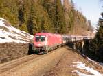 Am 14.Mrz 2012 zog 1016-026 einen OIC von Salzburg nach Klagenfurt.