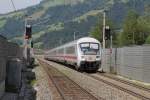 1016 011-7 mit IC 1284 Schwarzach-St.Veit-Flensburg (D) auf Bahnhof Brixen im Thale am 28-7-2013.