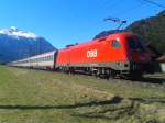 1016 049-9 am Zugschluss des D 15533 dieser vereint mit railjet 533 (Wien Hbf - Lienz) verkehrt. Aufgenommen am 28.3.2015 im Bahnhof Oberdrauburg. Aufgrund von Brckensanierungsarbeiten (28.3.2015 - 2.4.2015) nach dem Bahnhof Oberdrauburg war hier heute Endstation, weiter ging es dann mit dem Schienenersatzverkehr vom Bahnhofsvorplatz.