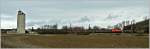Panorama-Aufnahme aus zwei 46mm-Bildern der 1040 013-2 des Club1018 mit der Nostalgie-Rbe 59111 beim Einfahrvorsignal Absdorf-Hippersdorf am 11.1.2013