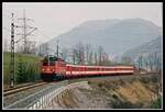 1041 023 mit R3429 zwischen Stainach Irdning und Pürgg am 3.04.2002.