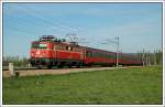 1042 015 war am 16.4.2007 mit dem ER 2116 „Silva Nortica“ von Wien nach Ceske Budejovice (Budweis) unterwegs.