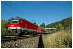 REX 1512 von Salzburg nach Innsbruck nchst Taxenbach/Rauris, aufgenommen am 16.7.07.
