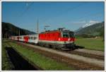 Auch IC 513  Ferdinand Raimund  von Salzburg nach Graz ist im Normalfall eine 4010er Leistung. Am 14.9.2007 war 1044 081 mit Cityshuttlewaggons und einem Fernverkehrswaggon damit unterwegs. Die Aufnahme entstand bei der Durchfarht des Bahnhofes blarn.