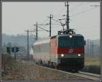 1044 042 bespannte am 20.3.2006 den IC 155 von Graz nach Marburg (Maribor).