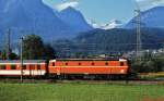 Mit einem Regionalzug nach Bregenz verlsst 1044.53 im August 1982 Bludenz
