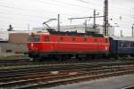 1044 088 -  eine der Letzten ihrer Baureihe, die sich noch im  Altlack  zeigen, fhrt mit dem  Erlebniszug Donau   im Bahnhof Wels ein.