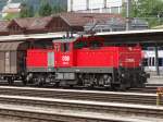 Die 1063 048-1 im Rangierarbeit - Bf. Bludenz - 12-06-2013