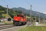 1063 045-7 mit einem Lokzug in die Richtung Kitzbhel bei Brixen im Thale am 24-7-2013.