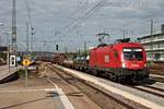 Durchfahrt am 28.08.2015 von 1116 087 mit einem gemischten Güterzug aus Nürnberg Rbf in Regensburg Hbf und fuhr in Richtung Passau/Österreich.