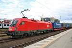 ÖBB 1116 136-3 mit einen KLV Zug am 05.05.19 in Aschaffenburg Hbf