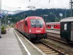 1116 027-2 und 1216 36 rangieren in Garmisch-Partenkirchen. 17.08.07