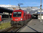 ÖBB - Loks 91 81 1116 129 + 91 81 1016 015 im Bhf.