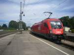 Lindau Hbf am 23.08.2007......1116 107 wurde gerade von IC 119 getrennt und steht nun am Ende des Bahnsteigs.