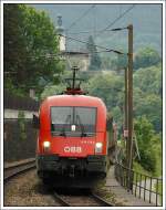 1116 178 am 22.5.2008 kurz nach dem Bahnhof Gloggnitz Richtung Semmering aufgenommen.