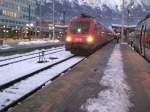 1116 169 steht mit dem OEC 668 in Innsbruck Hbf nach Bregenz bereit.
13.12.2008