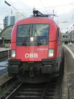 Der BB Taurus 1116 274 in Frankfurt Hbf.