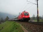 BR 1116 147 mit EC Transalpin  nach Wienbei Braz am 16.10.2008