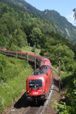 1116 183 mit BB EC160 auf dem Weg nach Bludenz.