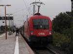 1116 149-4 mit EC 112 von Klagenfurt Hbf nach Frankfurt(Main)Hbf.Am 17.09.09 in Bensheim.