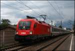 1116 274 bringt den EC 188  Garda  in die Landeshauptstadt Mnchen. (10.08.2009)