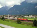 BB EC 565 Paracelsus Universitt Salzburg mit Doppeltraktion bei Radfeld. 03.08.2010