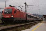 1116 108-0 mit einem IC in Salzburg Hbf am 14.08.2010