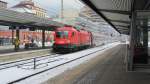 1116 079 mit OIC 860  St.Anton am Arlberg  (Wien Westbahnhof-Bregenz) in Innsbruck Hbf.(14.2.2012)    Dies ist mein 100.